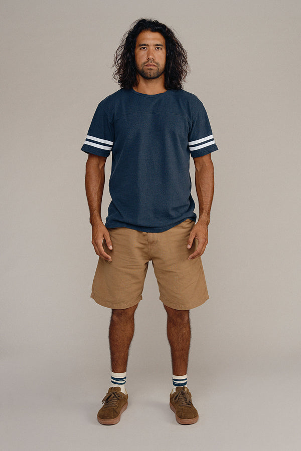 Varsity Tee | Jungmaven Hemp Clothing & Accessories / model_desc: Matias is 6’2” wearing L