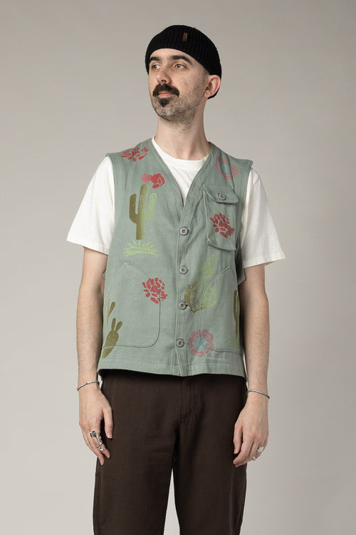 Desert Floral Falcon Vest | Jungmaven Hemp Clothing & Accessories / Color:
