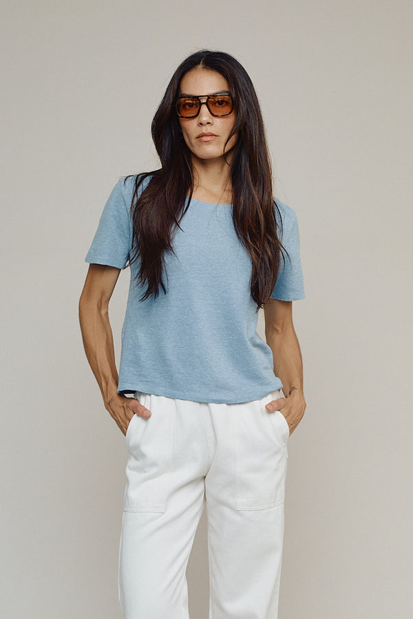 Loma Pique Tee | Jungmaven Hemp Clothing & Accessories / model_desc: Jenna is 5’10” wearing S