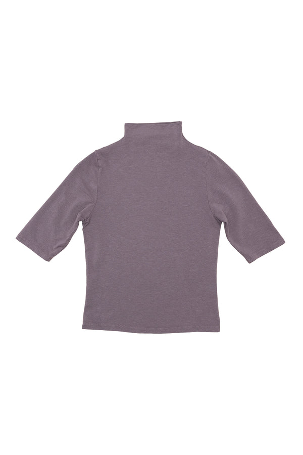 Loden Mock Neck Tee | Jungmaven Hemp Clothing & Accessories / Color: Diesel Gray