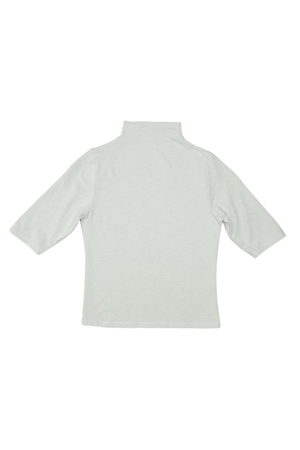 Loden Mock Neck Tee | Jungmaven Hemp Clothing & Accessories / Color: Stormy Green