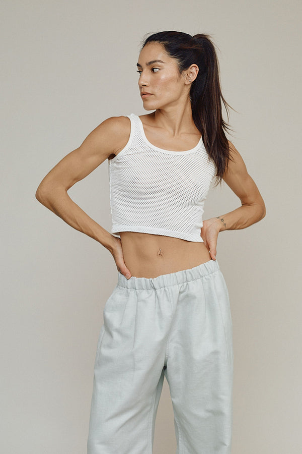 Mesh Sporty Tank | Jungmaven Hemp Clothing & Accessories / model_desc: Jenna is 5’10” wearing S