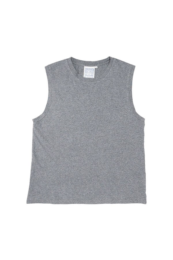 Heathered Malibu Muscle Tee | Jungmaven Hemp Clothing & Accessories / Color: Diesel Gray