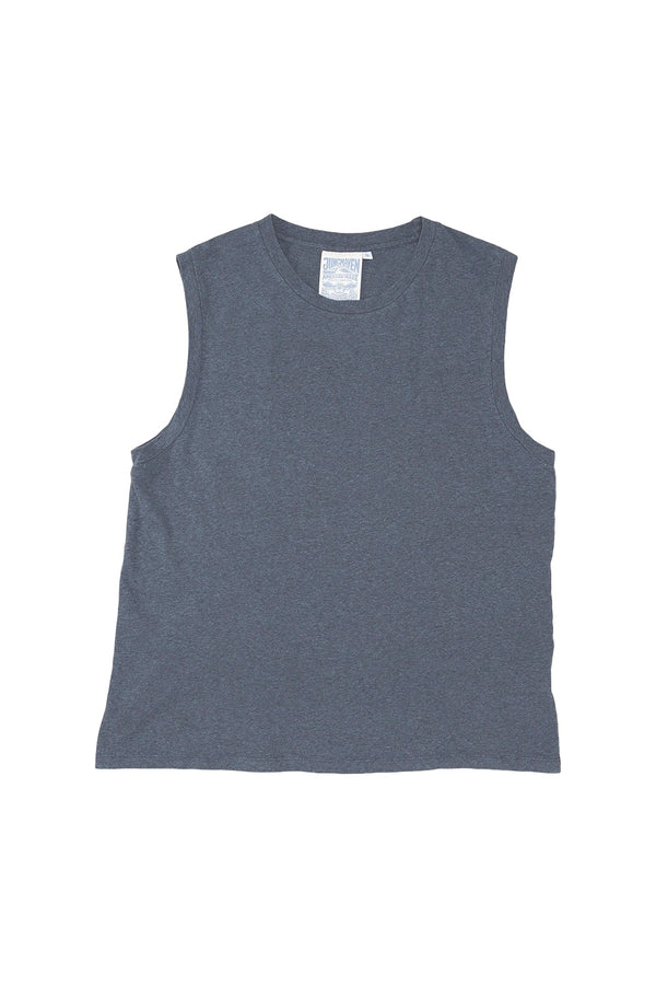 Heathered Malibu Muscle Tee | Jungmaven Hemp Clothing & Accessories / Color: Navy