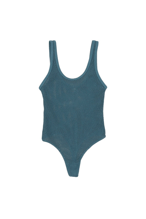 Mesh Bodysuit | Jungmaven Hemp Clothing & Accessories / Color: Deep Teal