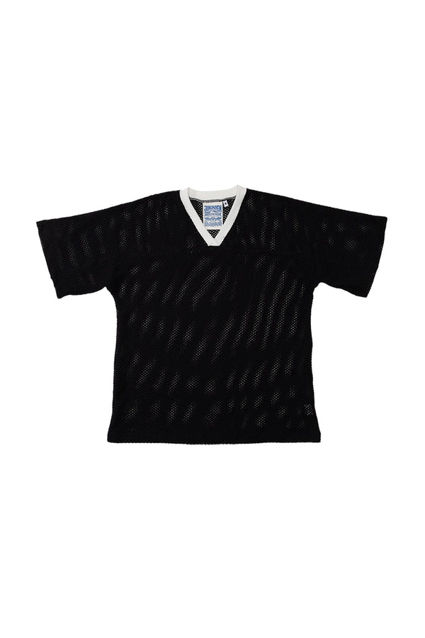 Miles Mesh Jersey | Jungmaven Hemp Clothing & Accessories / Color: Black w/ White