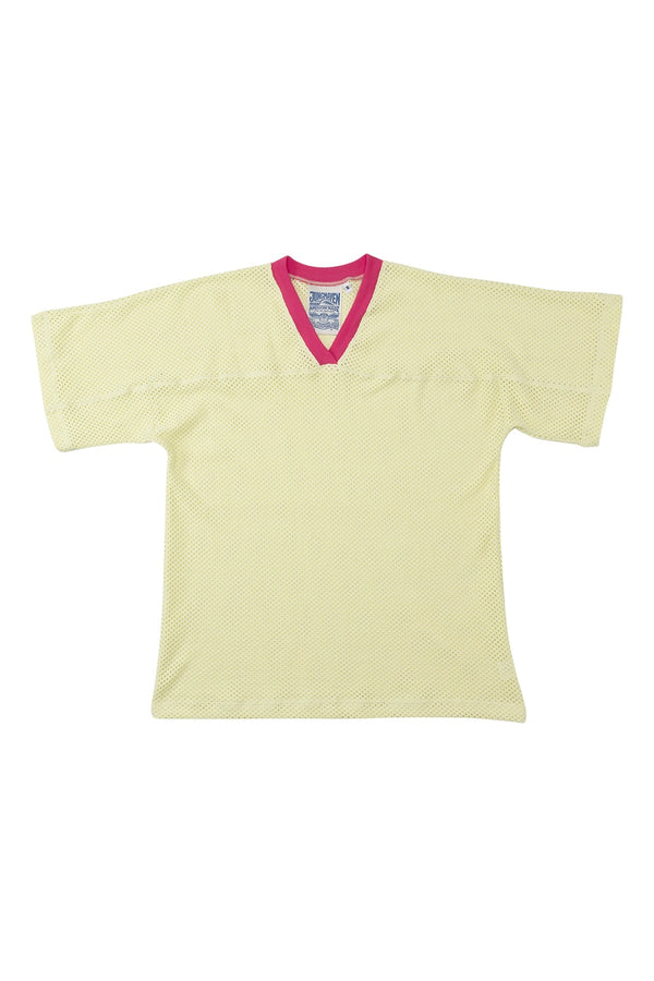 Miles Mesh Jersey | Jungmaven Hemp Clothing & Accessories / Color: Sunbleached Yellow