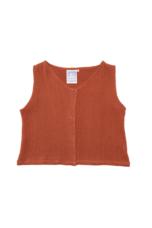 Montego Open Knit Vest | Jungmaven Hemp Clothing & Accessories / Color: Sunbaked Clay