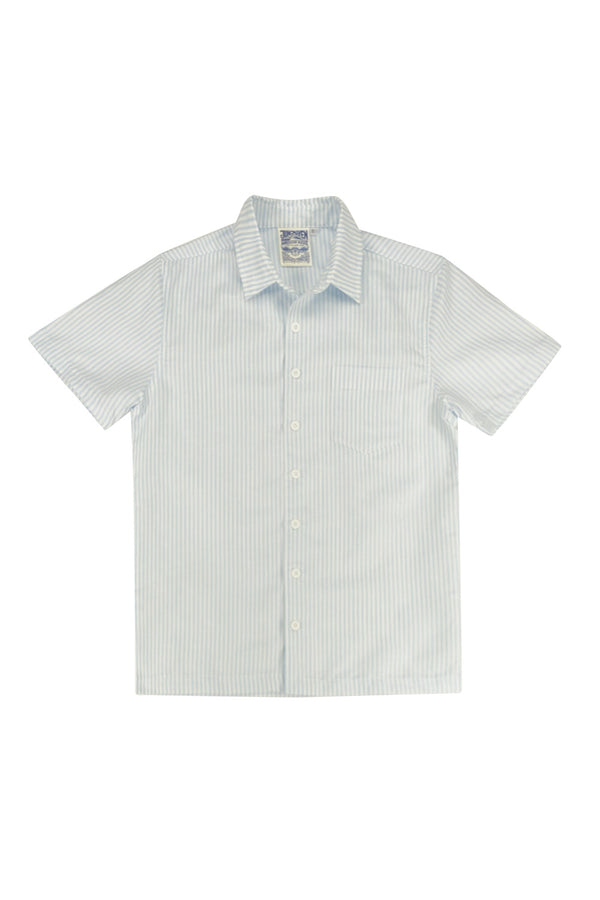 Padaro Shirt | Jungmaven Hemp Clothing & Accessories / Color: Powder Blue Stripe
