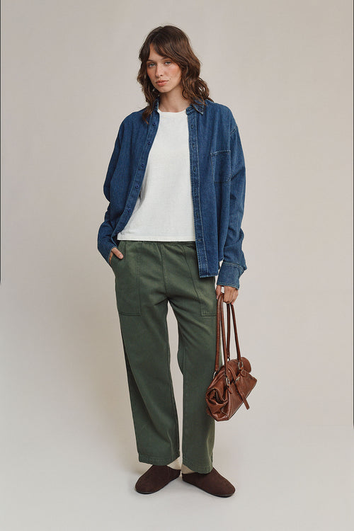 Ocean Pant | Jungmaven Hemp Clothing & Accessories / model_desc: Tatchi is 5’9” wearing S