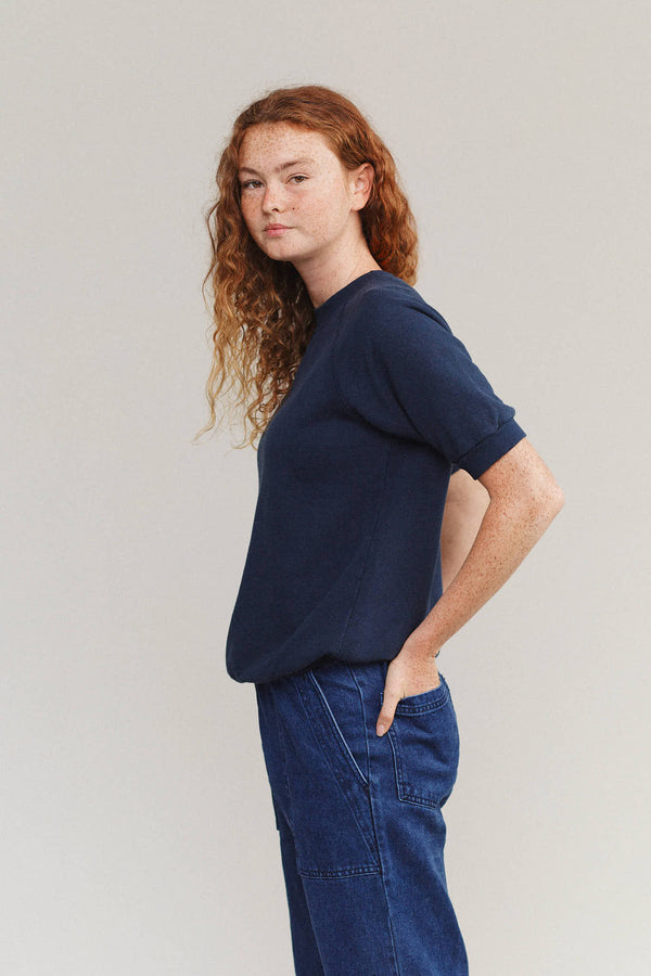 Short Sleeve Raglan Fleece Sweatshirt | Jungmaven Hemp Clothing & Accessories / Color: