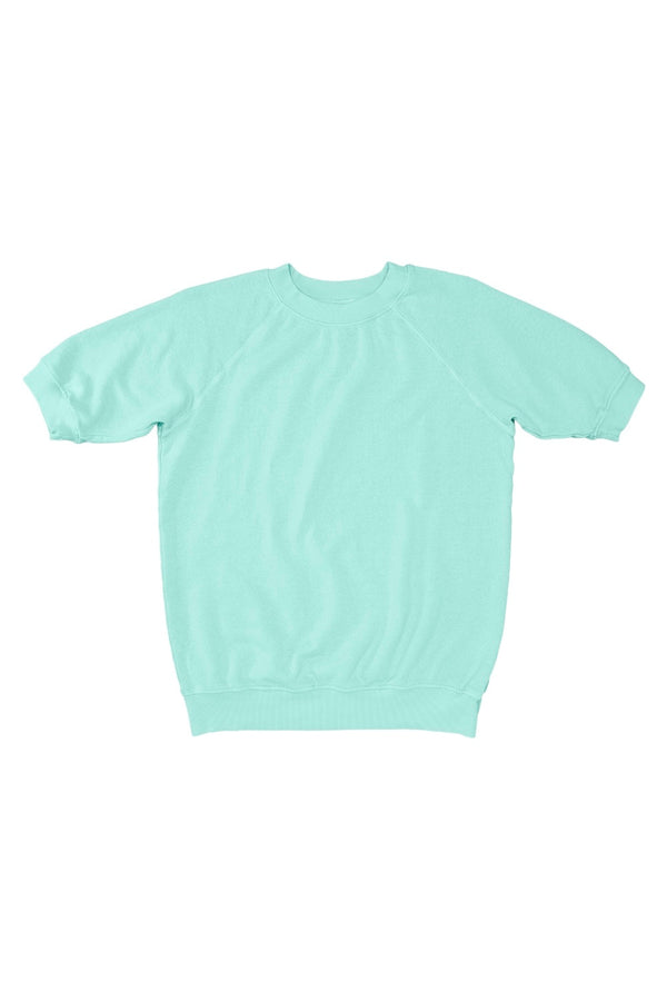 Short Sleeve Raglan Fleece Sweatshirt - Sale Colors | Jungmaven Hemp Clothing & Accessories / Color: Yucca