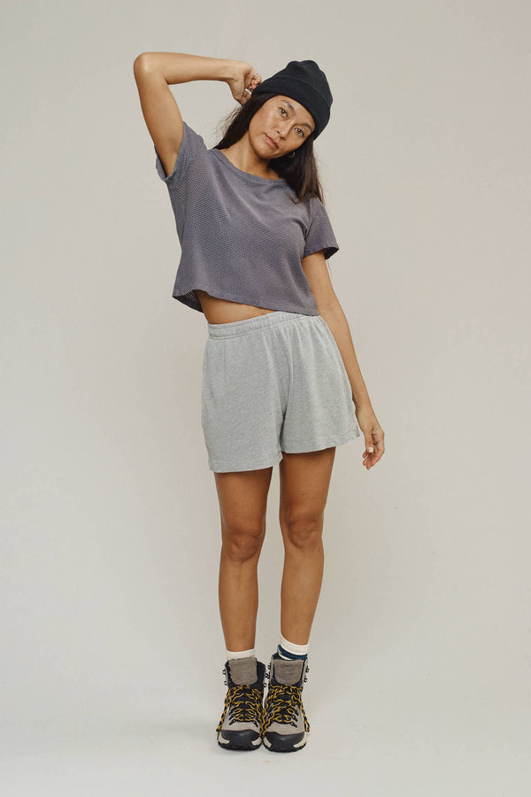 Carmen Mesh Cropped Tee | Jungmaven Hemp Clothing & Accessories / Color: