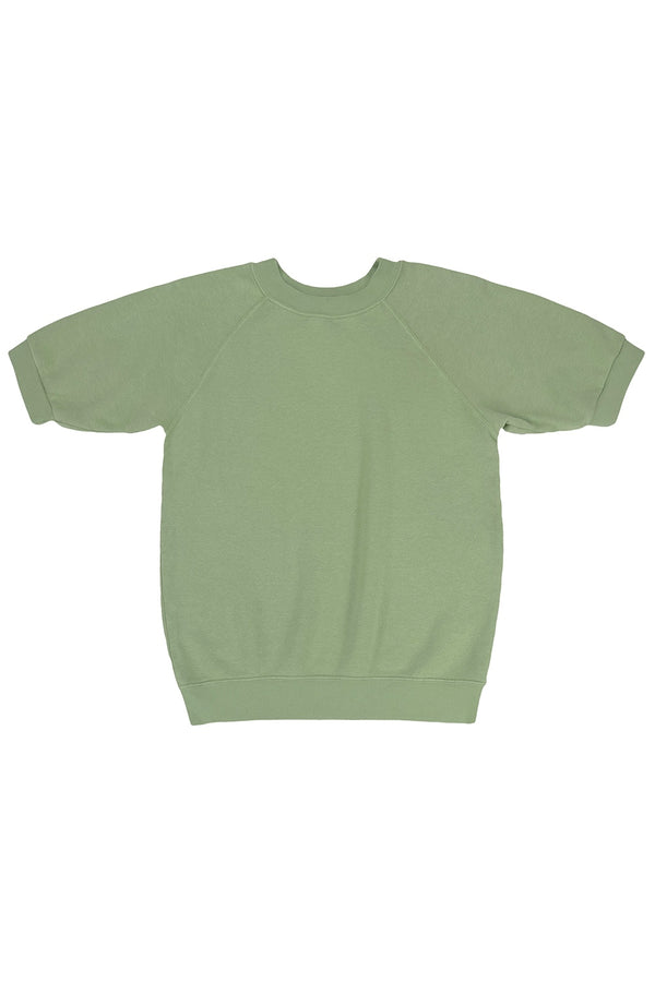 Short Sleeve Raglan Fleece Sweatshirt - Sale Colors | Jungmaven Hemp Clothing & Accessories / Color: Pistachio