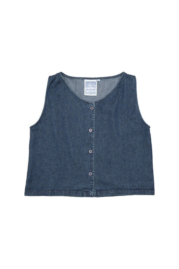 Skyline Summer Denim Vest | Jungmaven Hemp Clothing & Accessories / Color: Vintage