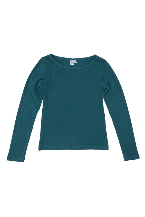 Solara Long Sleeve Tee | Jungmaven Hemp Clothing & Accessories / Color: Deep Teal