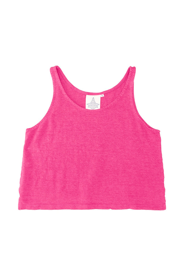100% Hemp Cropped Tank | Jungmaven Hemp Clothing & Accessories / Color: Electric Fuchsia