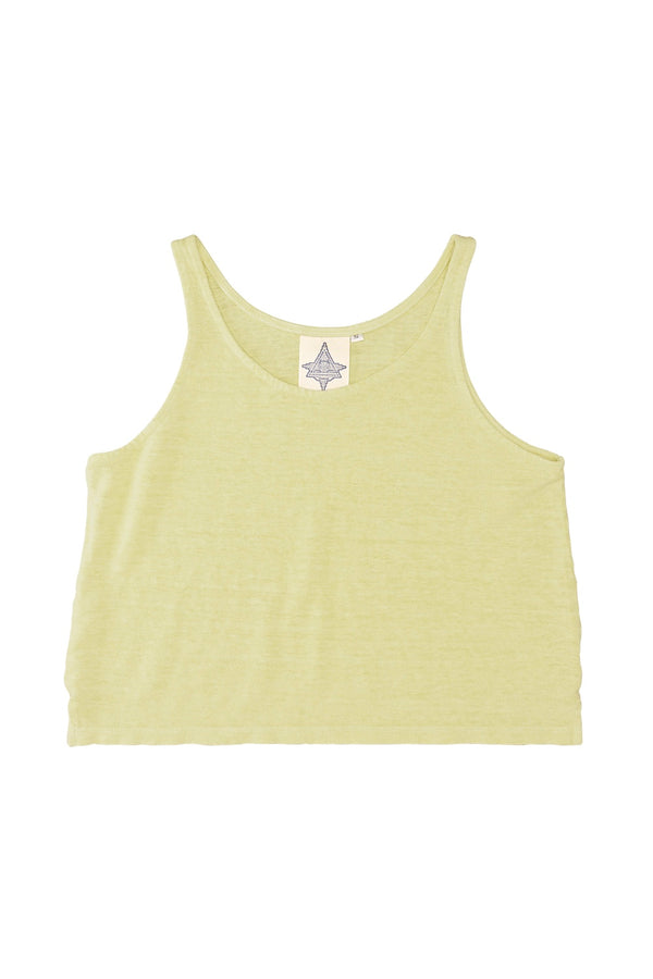 100% Hemp Cropped Tank | Jungmaven Hemp Clothing & Accessories / Color: Sunbleached Yellow