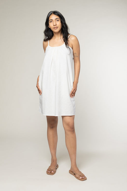 Sundance Slip Dress | Jungmaven Hemp Clothing & Accessories / model_desc: Davina is 5’7” wearing S