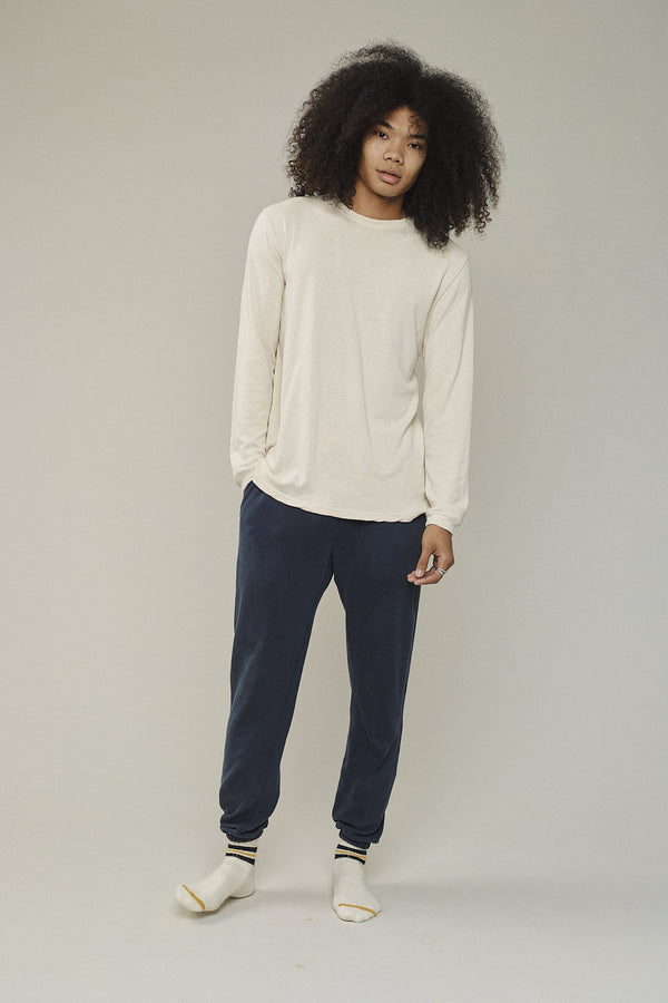 Yelapa Fleece Sweatpant | Jungmaven Hemp Clothing & Accessories / model_desc: Chaz is 6’2” wearing M