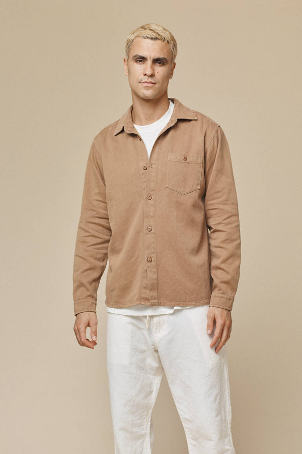 Topanga Shirt | Jungmaven Hemp Clothing & Accessories / model_desc: Shen is 6’2” wearing L