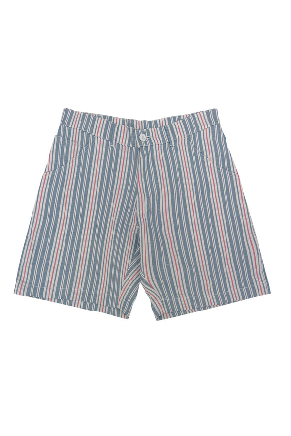 Tydes Short | Jungmaven Hemp Clothing & Accessories / Color: Red/White/Blue Stripe