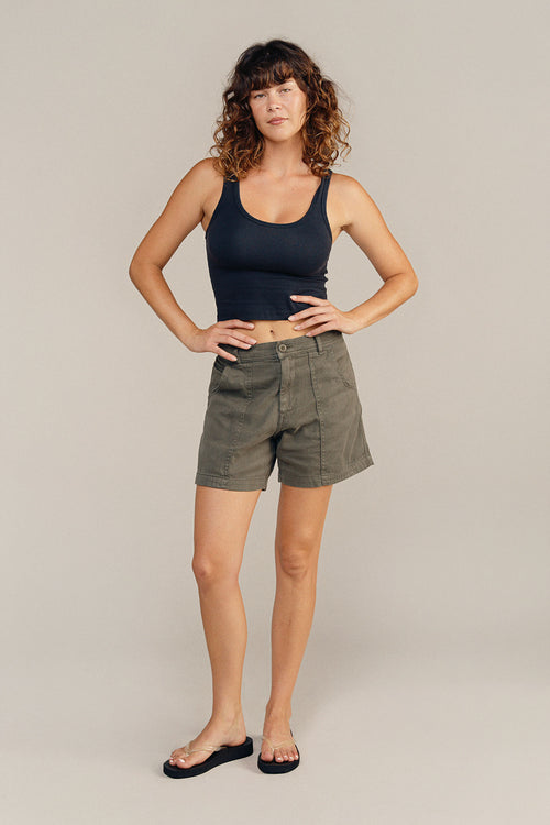 Venice Short | Jungmaven Hemp Clothing & Accessories / model_desc: Sydney is  5’8” wearing S
