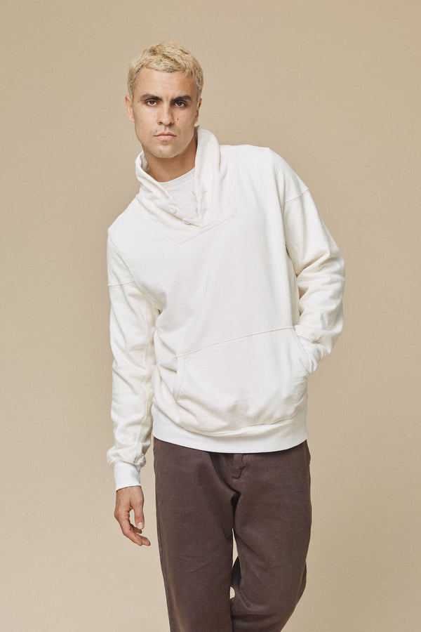Whittier Sweatshirt | Jungmaven Hemp Clothing & Accessories / model_desc: Shen is 6’2” wearing XL