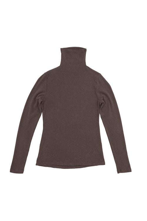 Whidbey Turtleneck | Jungmaven Hemp Clothing & Accessories / Color: Coffee Bean
