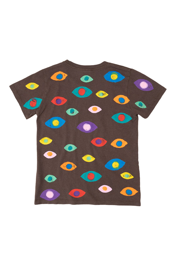 Wild Eyes Lorel Tee  | Jungmaven Hemp Clothing & Accessories / model_desc: Back Coffee Bean