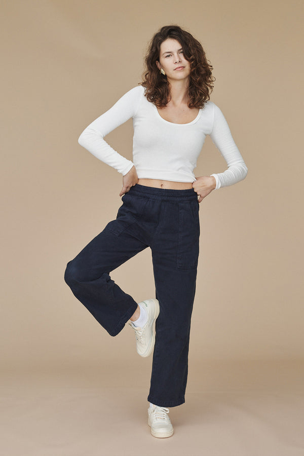 Ocean Pant | Jungmaven Hemp Clothing & Accessories / model_desc: Sydney is 5’7” wearing S